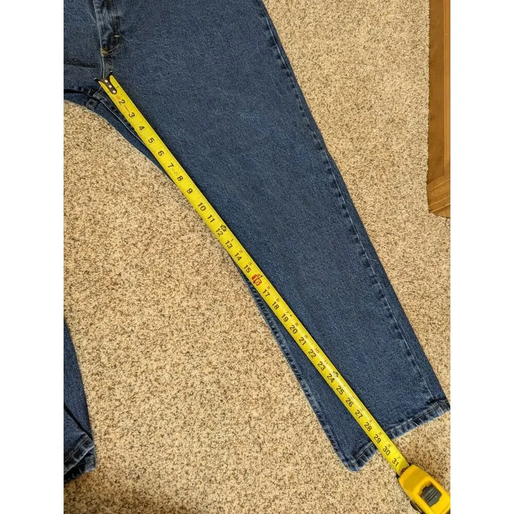 Wrangler Mens Jeans Five Star Regular Fit Flex 44x30 Dark Wash Denim 1096FXVMF
